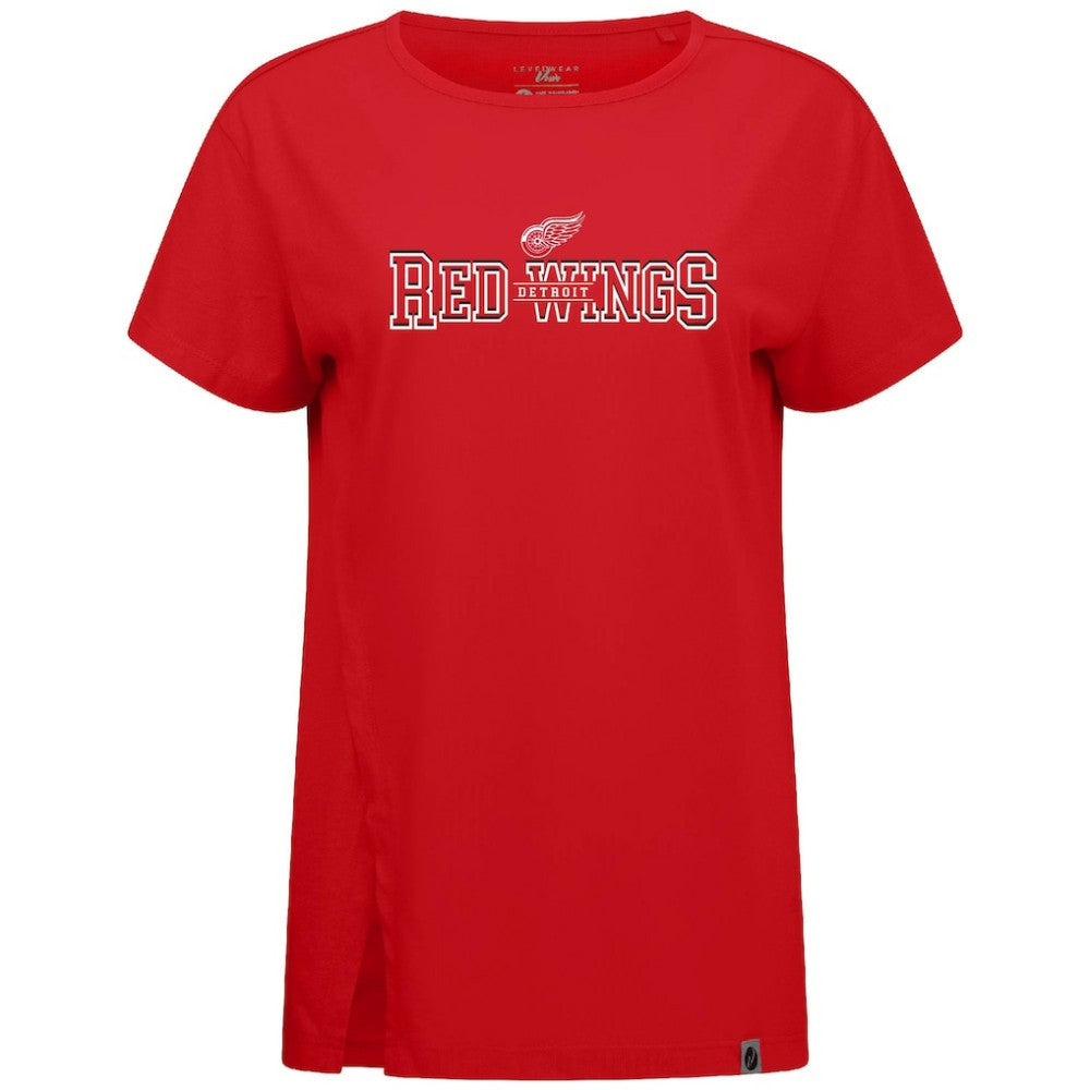 Detroit Red Wings Levelwear Women's Influx Journey T-Shirt - Red - NHL 203145142