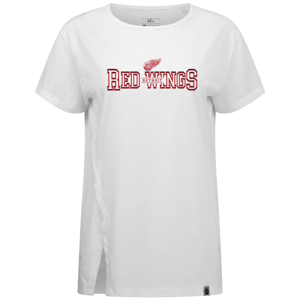 Detroit Red Wings Levelwear Women's Influx Journey T-Shirt - White - NHL 203145143