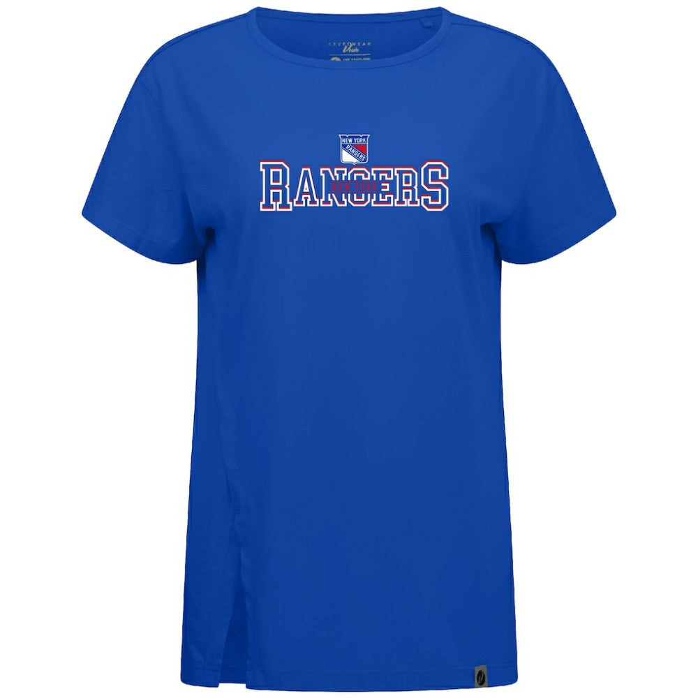 New York Rangers Levelwear Women's Influx Journey T-Shirt - Royal - NHL 203145144