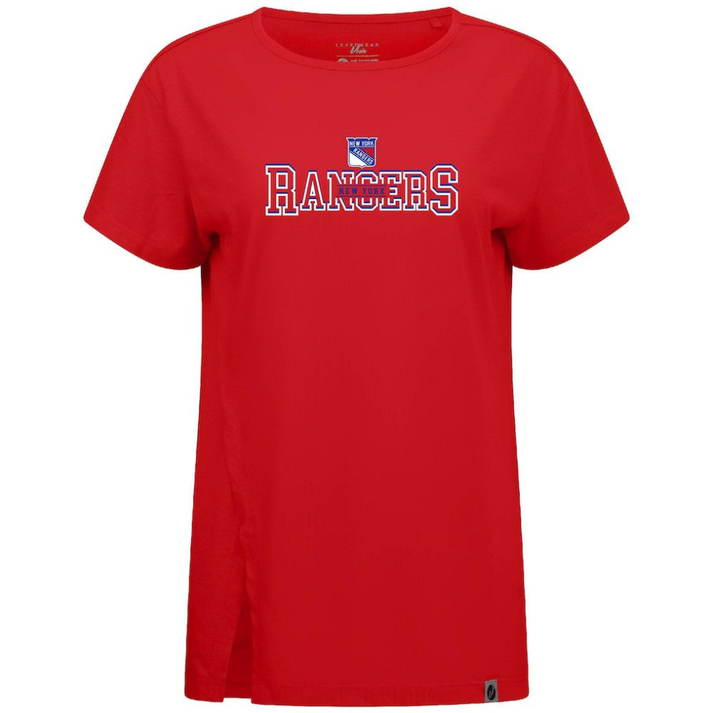 New York Rangers Levelwear Women's Influx Journey T-Shirt - Red - NHL 203145146