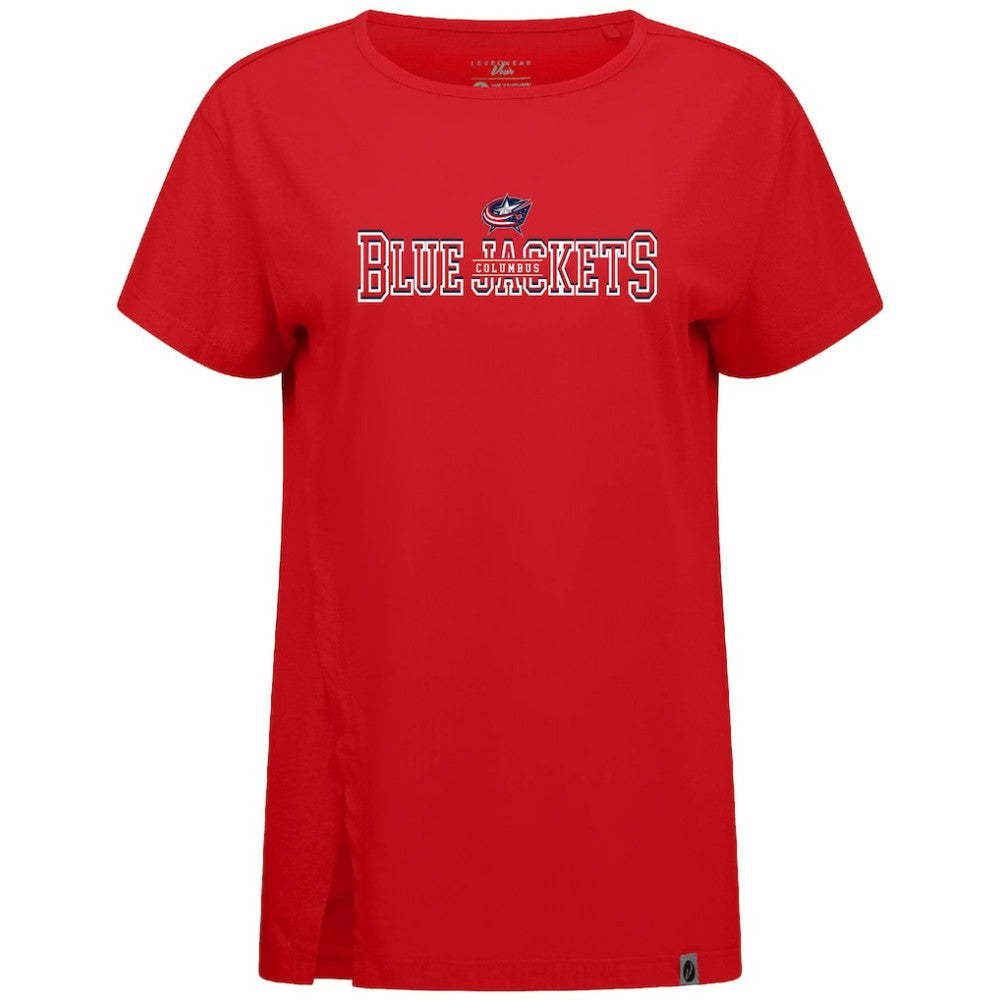 Columbus Blue Jackets Levelwear Women's Influx Journey T-Shirt - Red - NHL 203145149