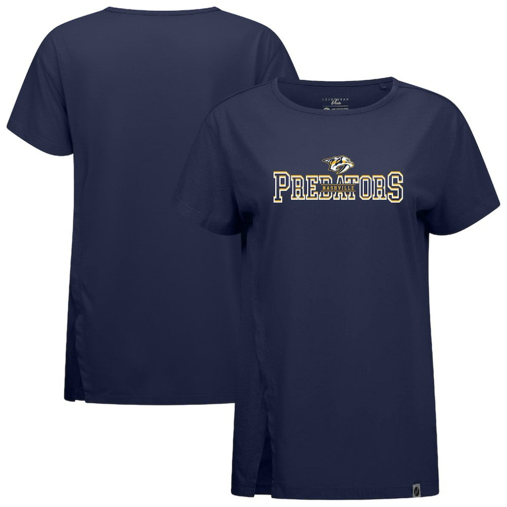 Nashville Predators Levelwear Women's Influx Journey T-Shirt - Navy - NHL 203145150