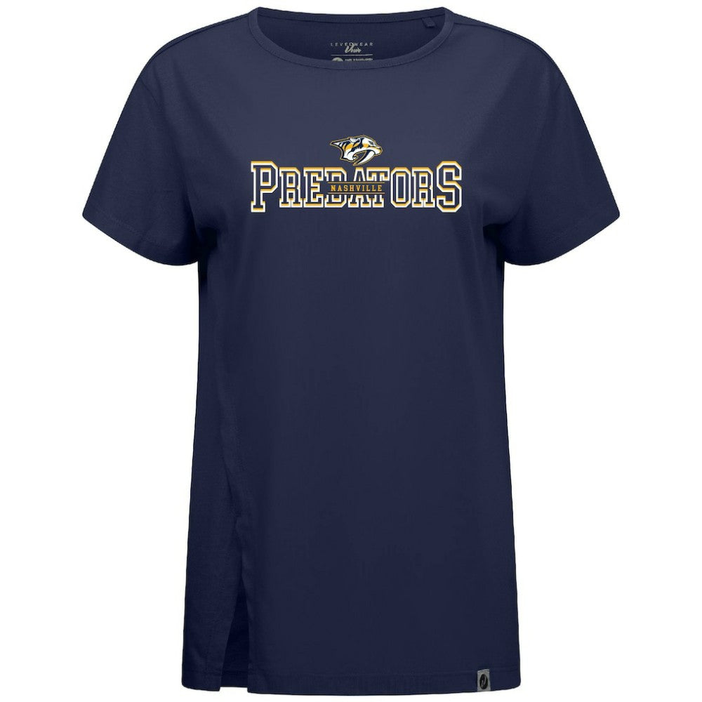 Nashville Predators Levelwear Women's Influx Journey T-Shirt - Navy - NHL 203145150