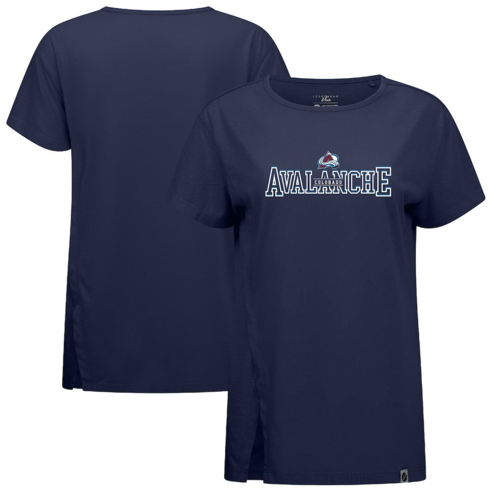 Colorado Avalanche Levelwear Women's Influx Journey T-Shirt - Navy - NHL 203145153