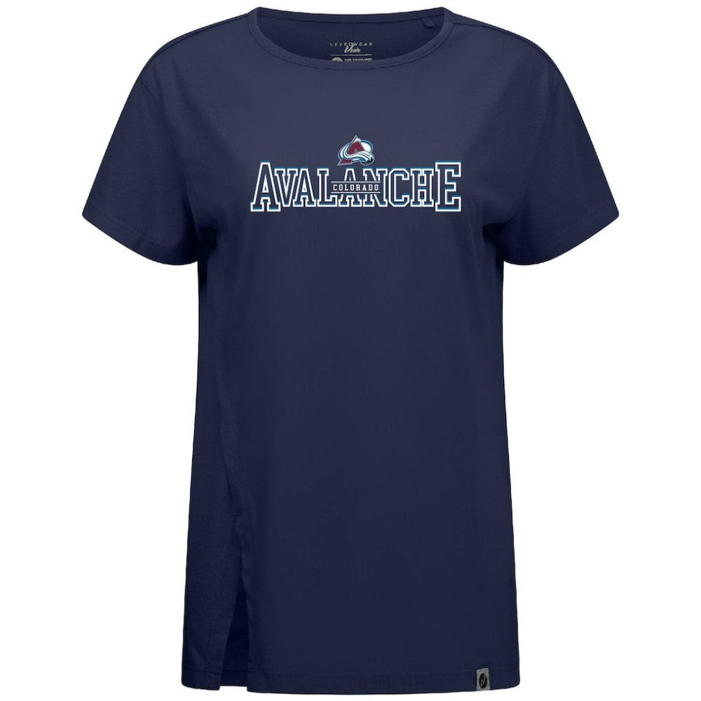 Colorado Avalanche Levelwear Women's Influx Journey T-Shirt - Navy - NHL 203145153