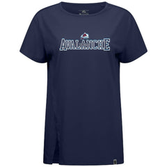 Colorado Avalanche Levelwear Women's Influx Journey T-Shirt - Navy - NHL 203145153