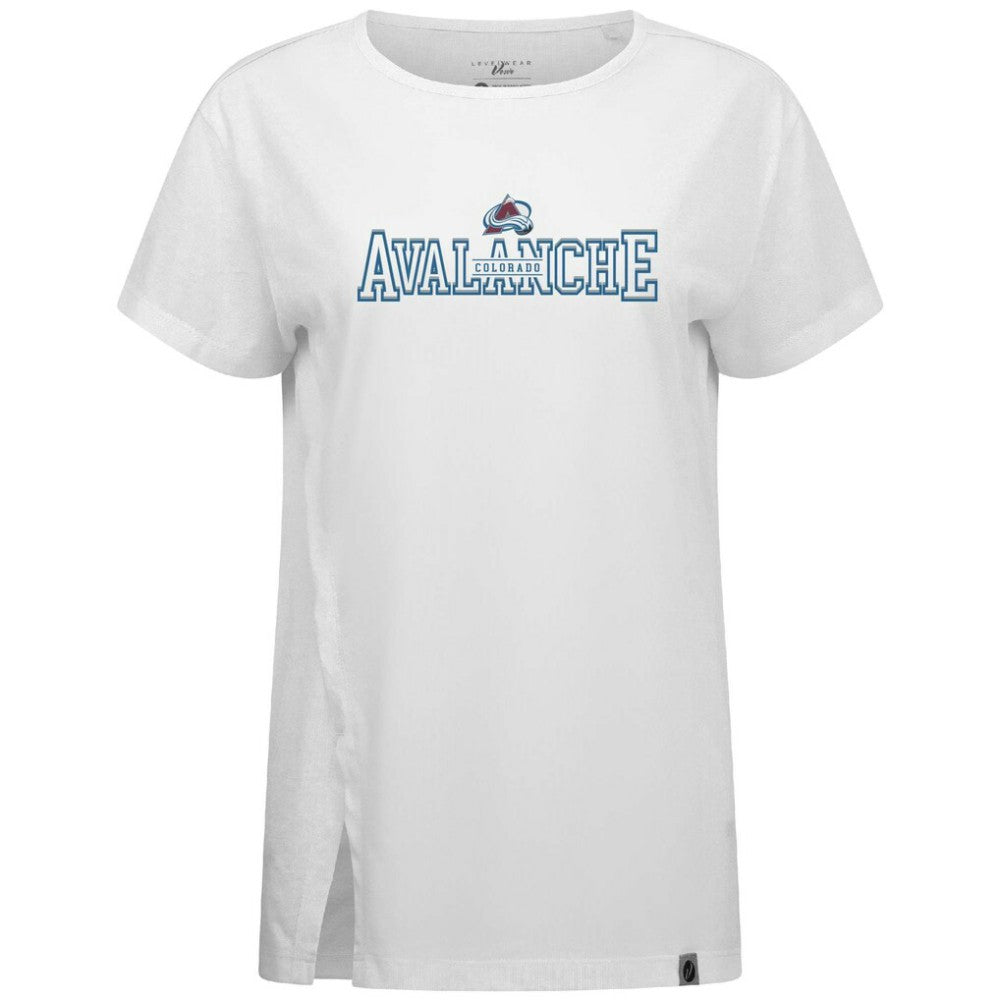 Colorado Avalanche Levelwear Women's Influx Journey T-Shirt - White - NHL 203145155