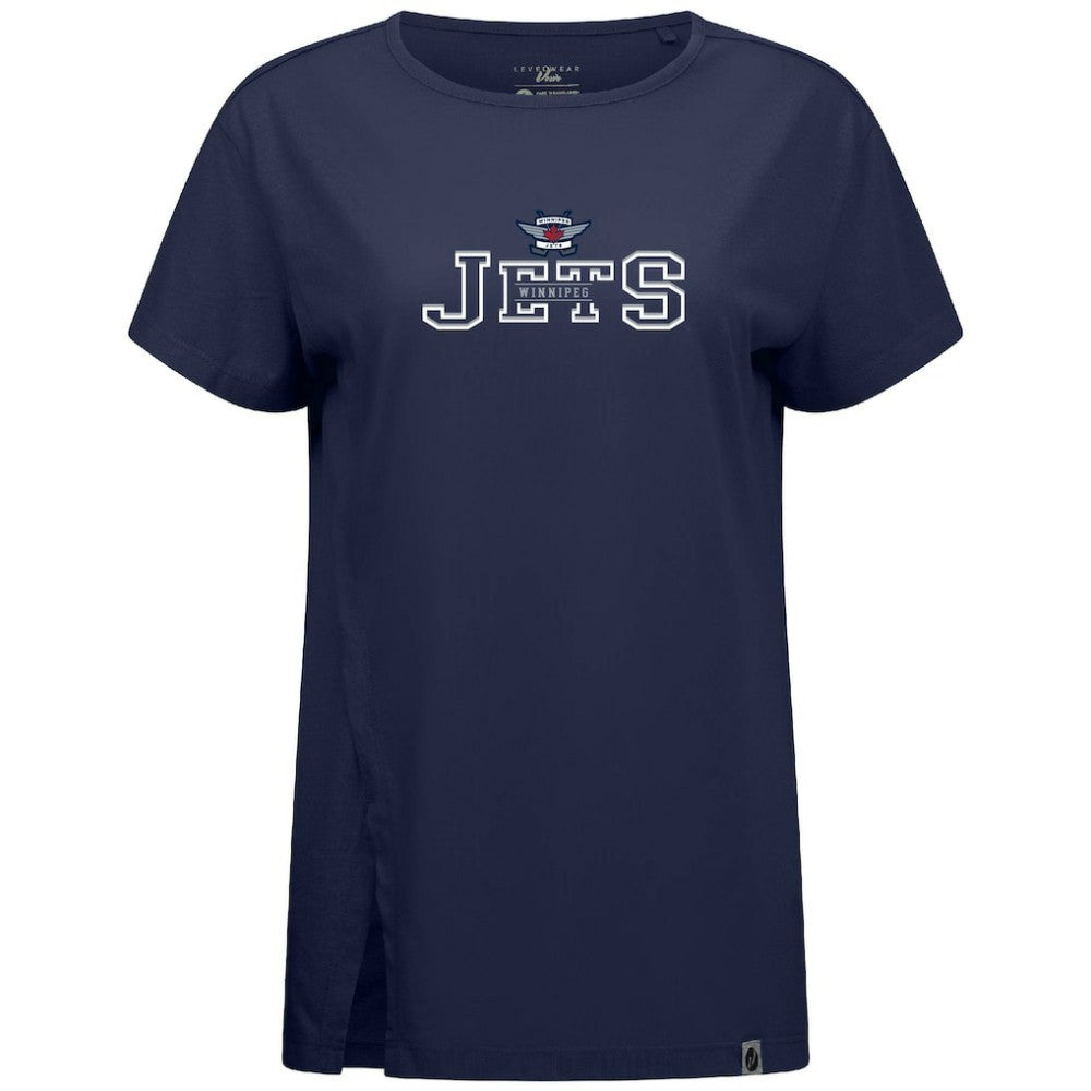 Winnipeg Jets Levelwear Women's Influx Journey T-Shirt - Navy - NHL 203145164