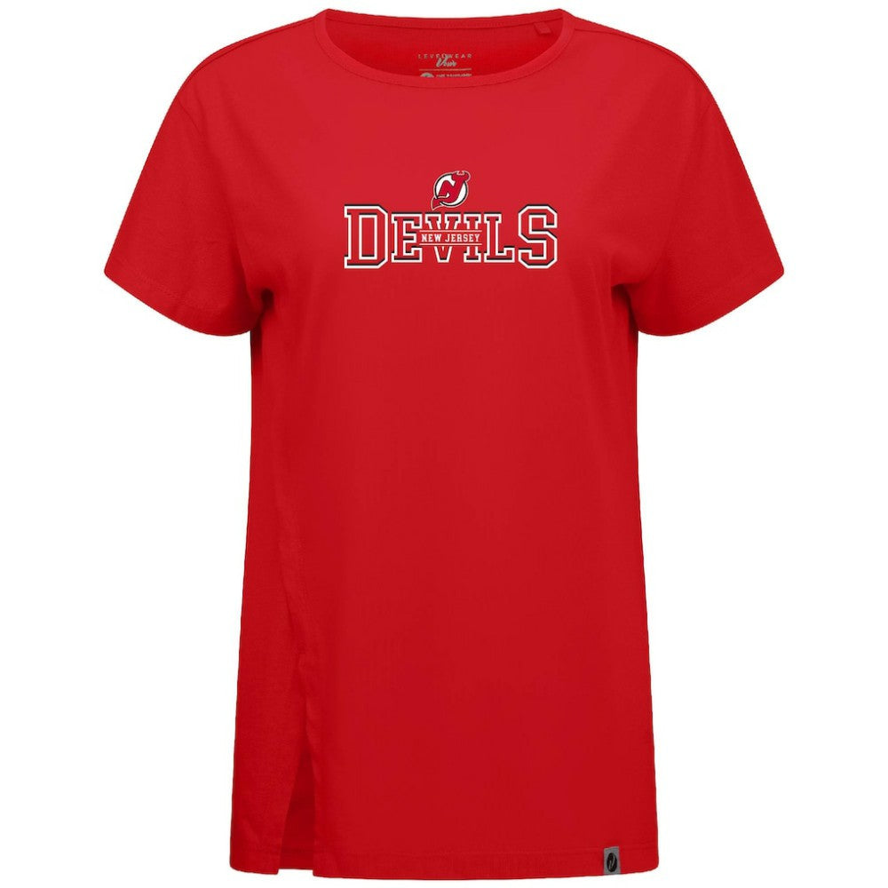 New Jersey Devils Levelwear Women's Influx Journey T-Shirt - Red - NHL 203145166