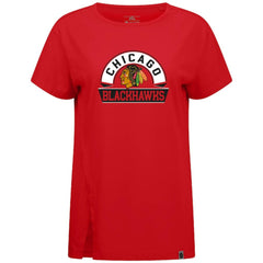 Chicago Blackhawks Levelwear Women's Influx Banner Arch T-Shirt - Red - NHL 203145178