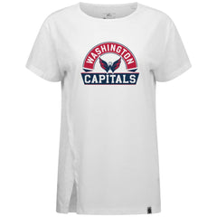 Washington Capitals Levelwear Women's Influx Banner Arch T-Shirt - White - NHL 203145183