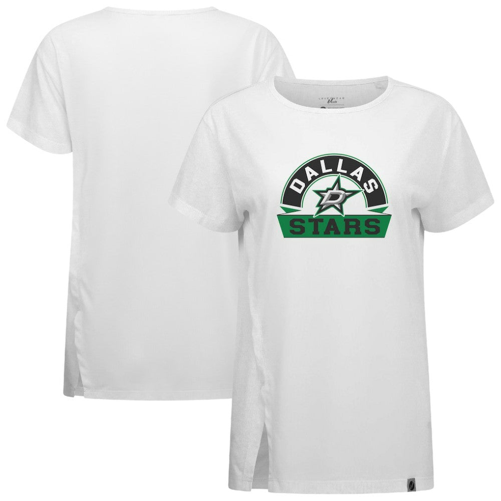 Dallas Stars Levelwear Women's Influx Banner Arch T-Shirt - White - NHL 203145185