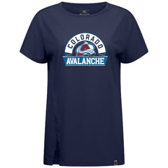 Colorado Avalanche Levelwear Women's Influx Banner Arch T-Shirt - Navy - NHL 203145194