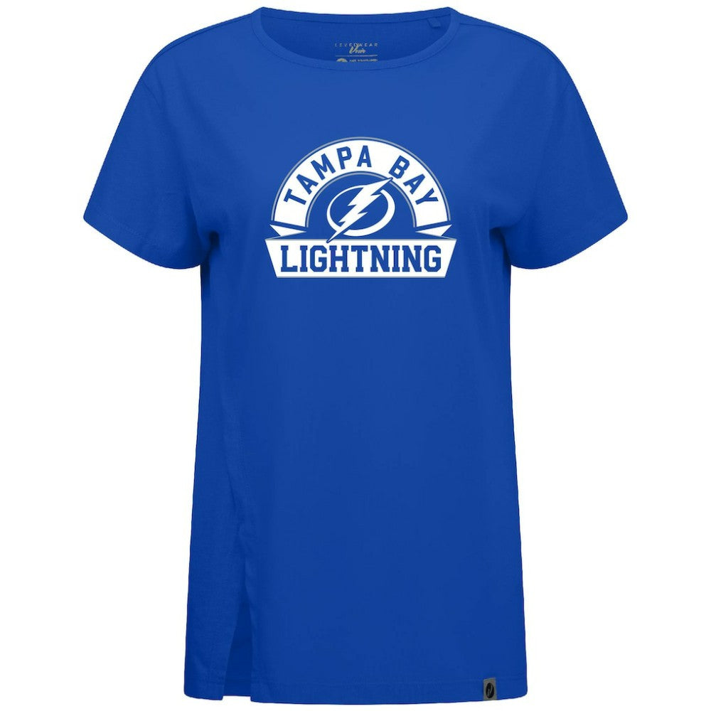 Tampa Bay Lightning Levelwear Women's Influx Banner Arch T-Shirt - Royal - NHL 203145202