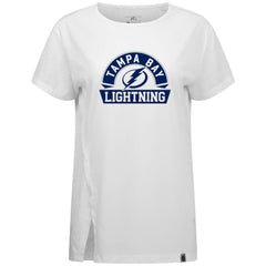 Tampa Bay Lightning Levelwear Women's Influx Banner Arch T-Shirt - White - NHL 203145203