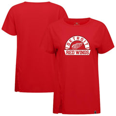 Detroit Red Wings Levelwear Women's Influx Banner Arch T-Shirt - Red - NHL 203145208