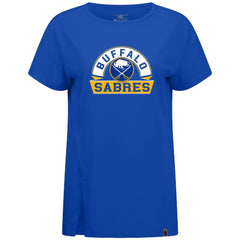 Buffalo Sabres Levelwear Women's Influx Banner Arch T-Shirt - Royal - NHL 203145209