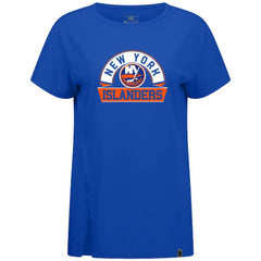 New York Islanders Levelwear Women's Influx Banner Arch T-Shirt - Royal - NHL 203145210