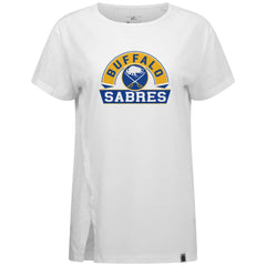 Buffalo Sabres Levelwear Women's Influx Banner Arch T-Shirt - White - NHL 203145211
