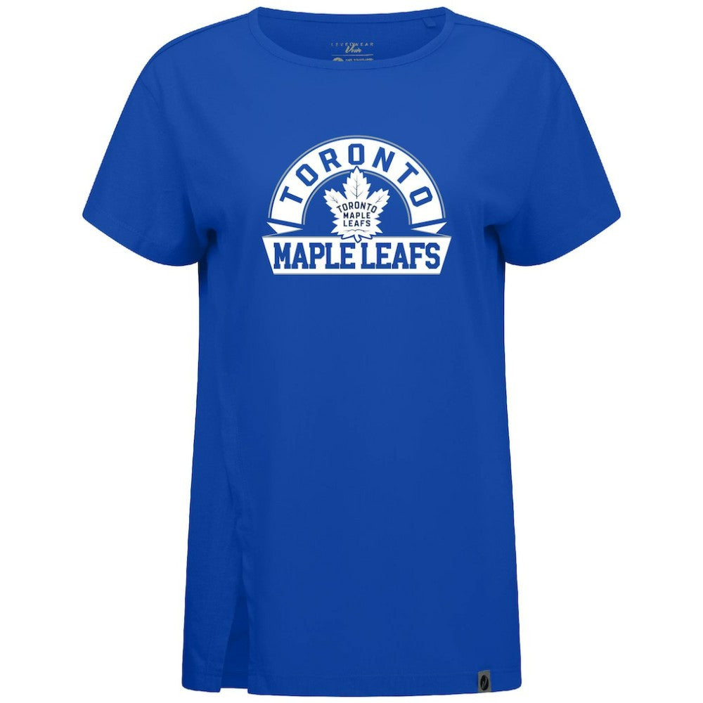 Toronto Maple Leafs Levelwear Women's Influx Banner Arch T-Shirt - Royal - NHL 203145215