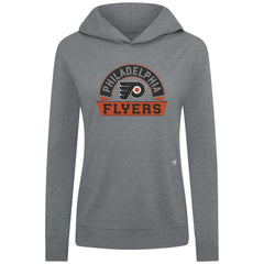 Philadelphia Flyers Levelwear Women's Relay Banner Arch Pullover Hoodie - Gray - NHL 203145228