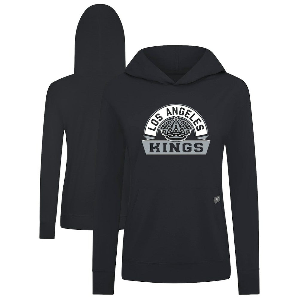 Los Angeles Kings Levelwear Women's Relay Banner Arch Pullover Hoodie - Black - NHL 203145238