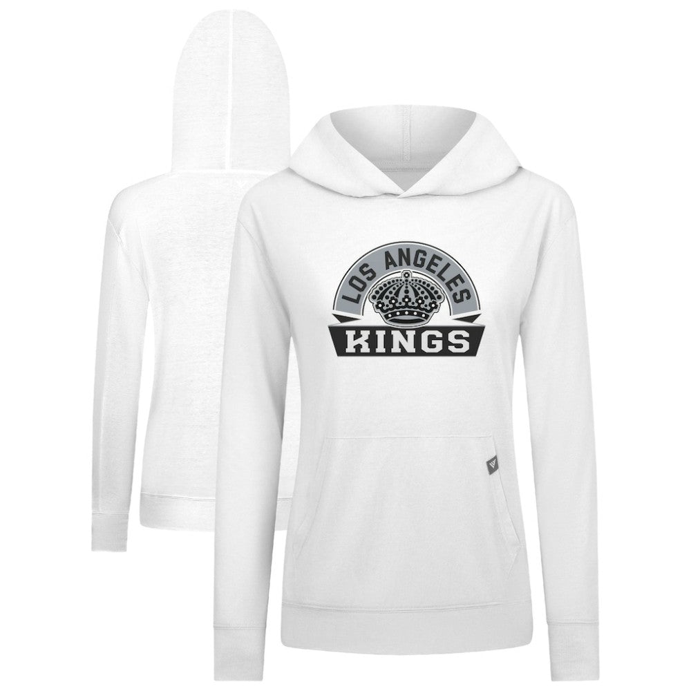 Los Angeles Kings Levelwear Women's Relay Banner Arch Pullover Hoodie - White - NHL 203145239