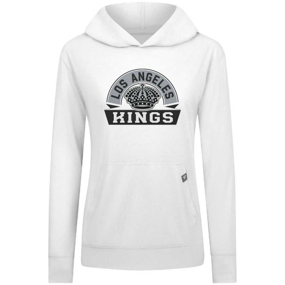 Los Angeles Kings Levelwear Women's Relay Banner Arch Pullover Hoodie - White - NHL 203145239