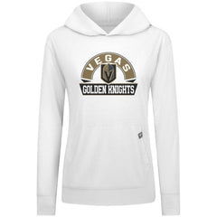 Vegas Golden Knights Levelwear Women's Relay Banner Arch Pullover Hoodie - White - NHL 203145245