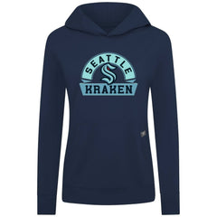 Seattle Kraken Levelwear Women's Relay Banner Arch Pullover Hoodie - Deep Sea Blue - NHL 203145246