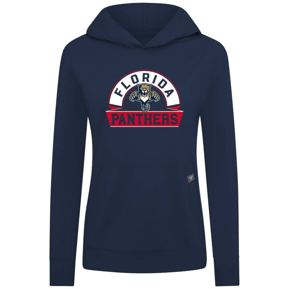 Florida Panthers Levelwear Women's Relay Banner Arch Pullover Hoodie - Navy - NHL 203145250