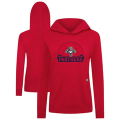 Florida Panthers Levelwear Women's Relay Banner Arch Pullover Hoodie - Red - NHL 203145251