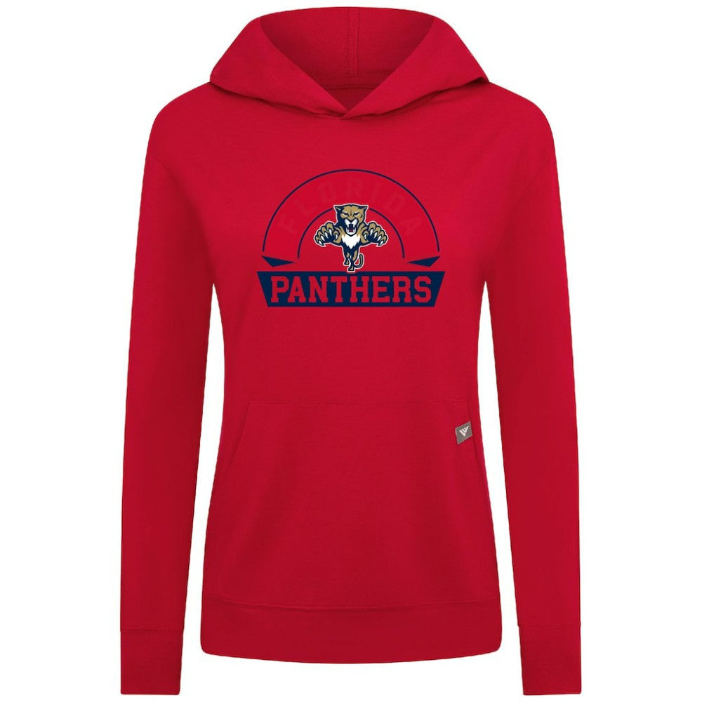 Florida Panthers Levelwear Women's Relay Banner Arch Pullover Hoodie - Red - NHL 203145251