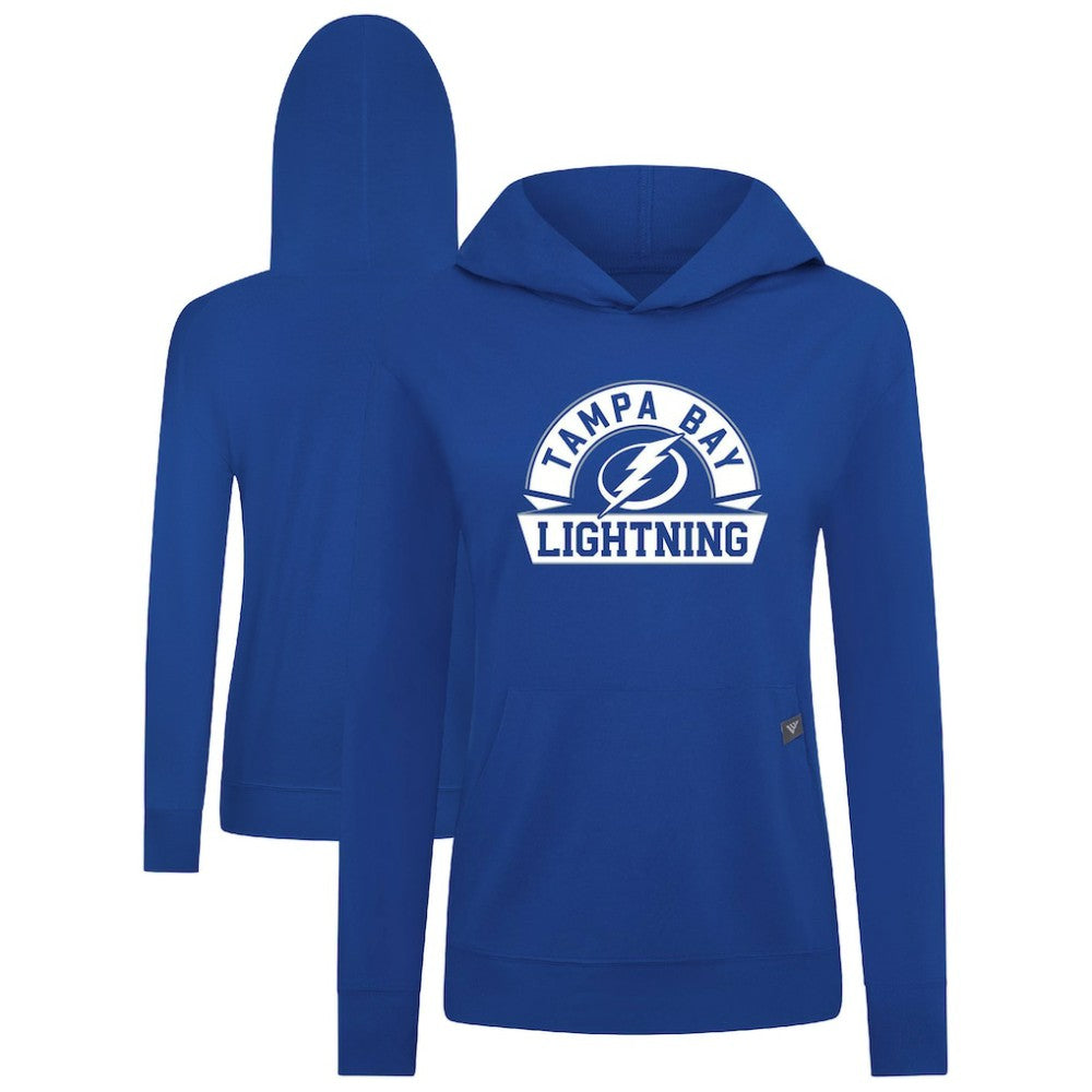 Tampa Bay Lightning Levelwear Women's Relay Banner Arch Pullover Hoodie - Royal - NHL 203145252