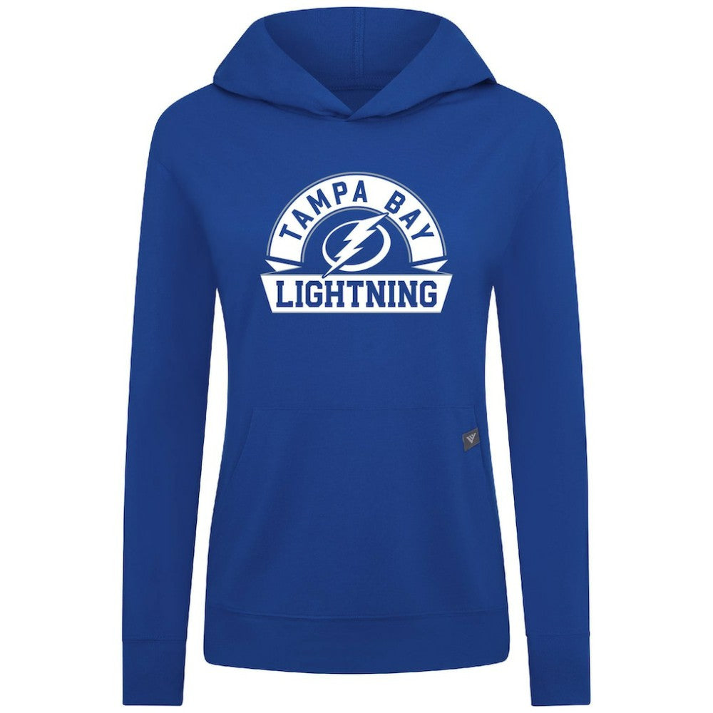 Tampa Bay Lightning Levelwear Women's Relay Banner Arch Pullover Hoodie - Royal - NHL 203145252
