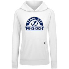 Tampa Bay Lightning Levelwear Women's Relay Banner Arch Pullover Hoodie - White - NHL 203145254