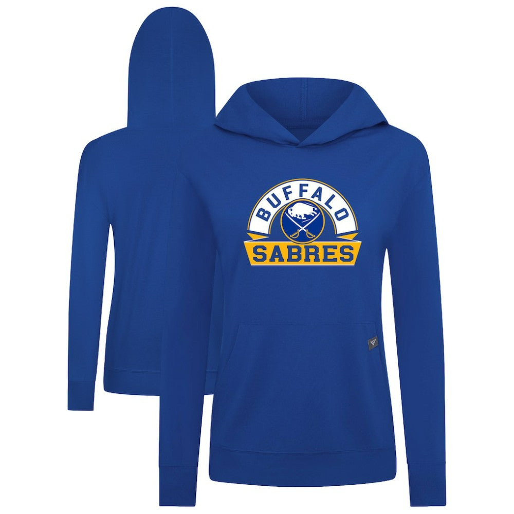 Buffalo Sabres Levelwear Women's Relay Banner Arch Pullover Hoodie - Royal - NHL 203145258