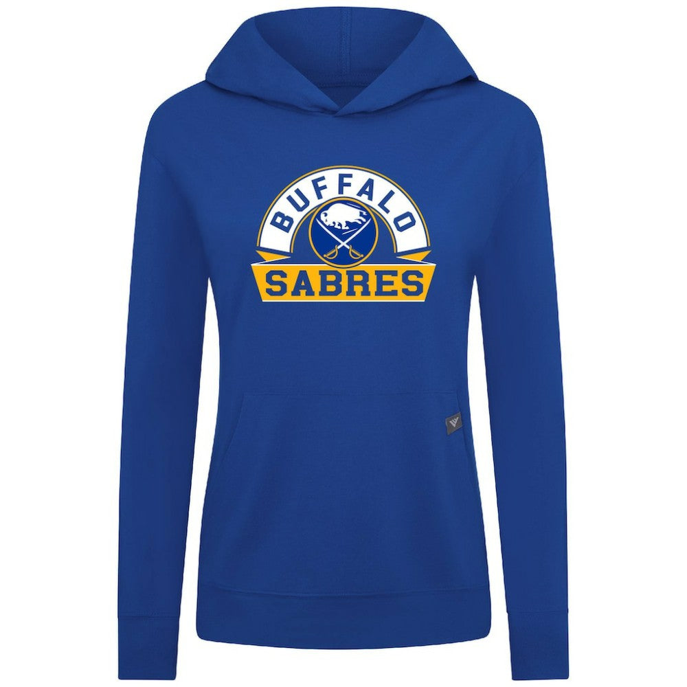 Buffalo Sabres Levelwear Women's Relay Banner Arch Pullover Hoodie - Royal - NHL 203145258