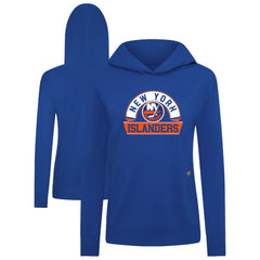 New York Islanders Levelwear Women's Relay Banner Arch Pullover Hoodie - Royal - NHL 203145260