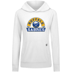 Buffalo Sabres Levelwear Women's Relay Banner Arch Pullover Hoodie - White - NHL 203145261