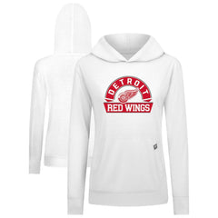Detroit Red Wings Levelwear Women's Relay Banner Arch Pullover Hoodie - White - NHL 203145268