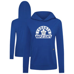 Toronto Maple Leafs Levelwear Women's Relay Banner Arch Pullover Hoodie - Royal - NHL 203145275