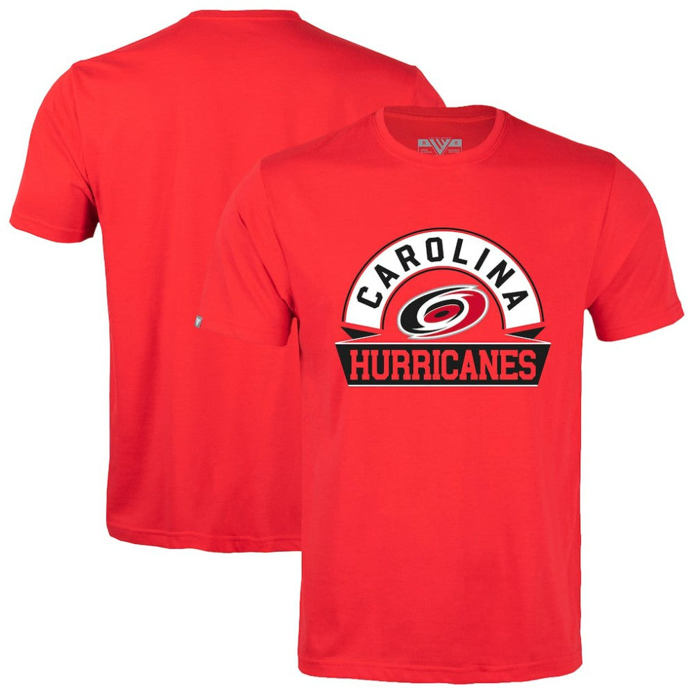 Carolina Hurricanes Levelwear Richmond Banner Arch T-Shirt - Red - NHL 203145281