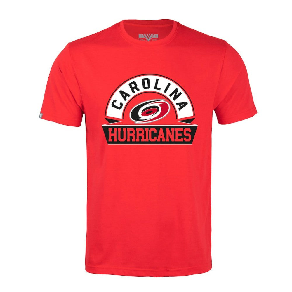 Carolina Hurricanes Levelwear Richmond Banner Arch T-Shirt - Red - NHL 203145281