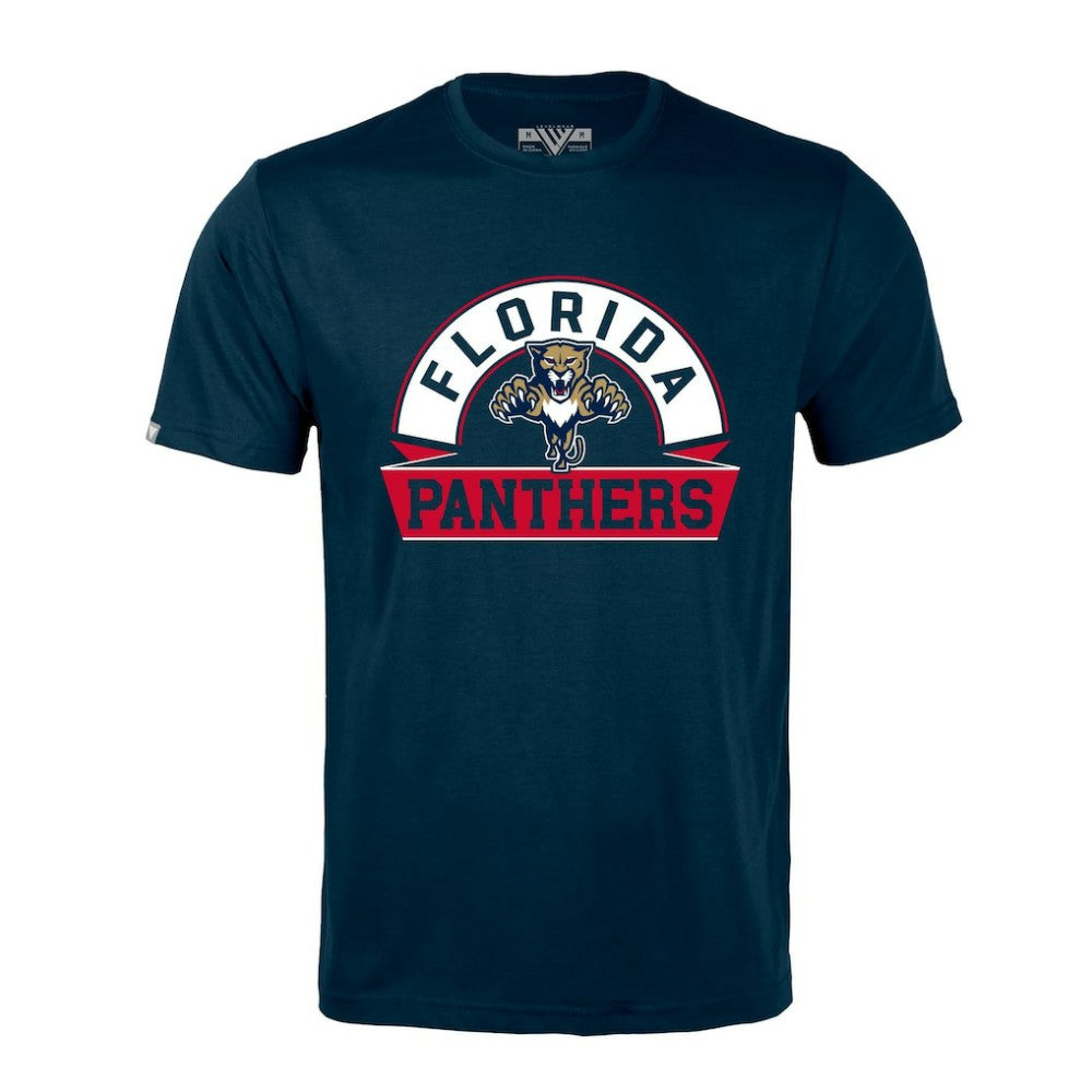 Florida Panthers Levelwear Richmond Banner Arch T-Shirt - Navy - NHL 203145283