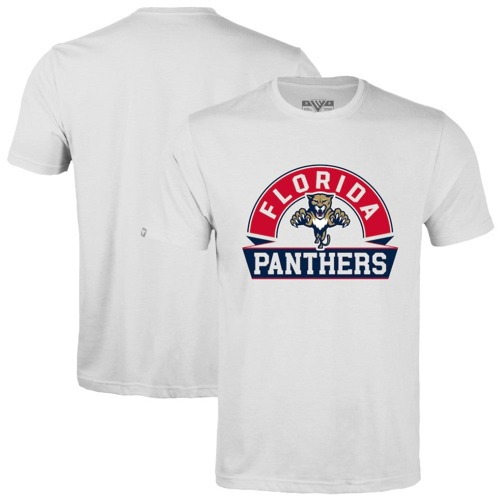 Florida Panthers Levelwear Richmond Banner Arch T-Shirt - White - NHL 203145284