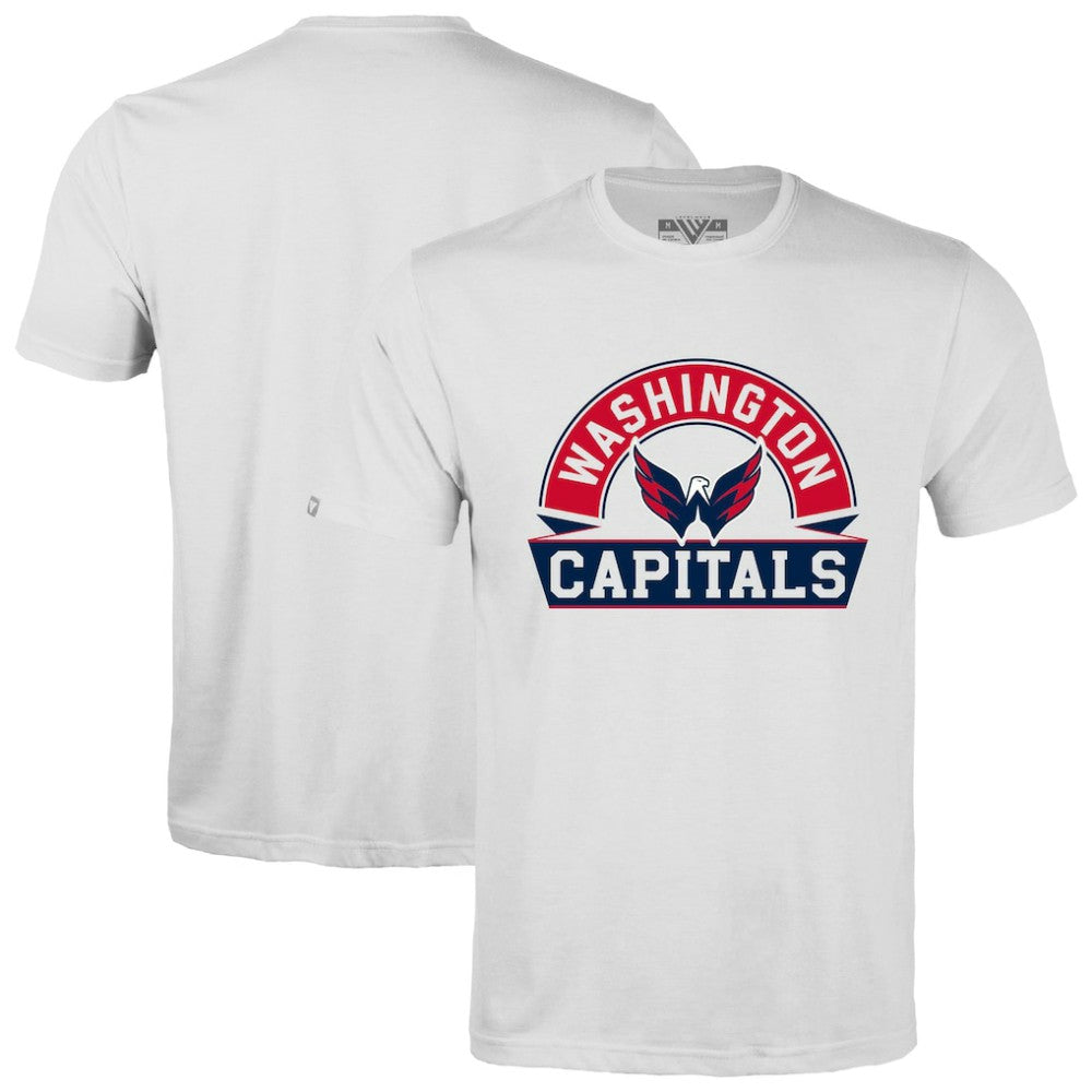 Washington Capitals Levelwear Richmond Banner Arch T-Shirt - White - NHL 203145291