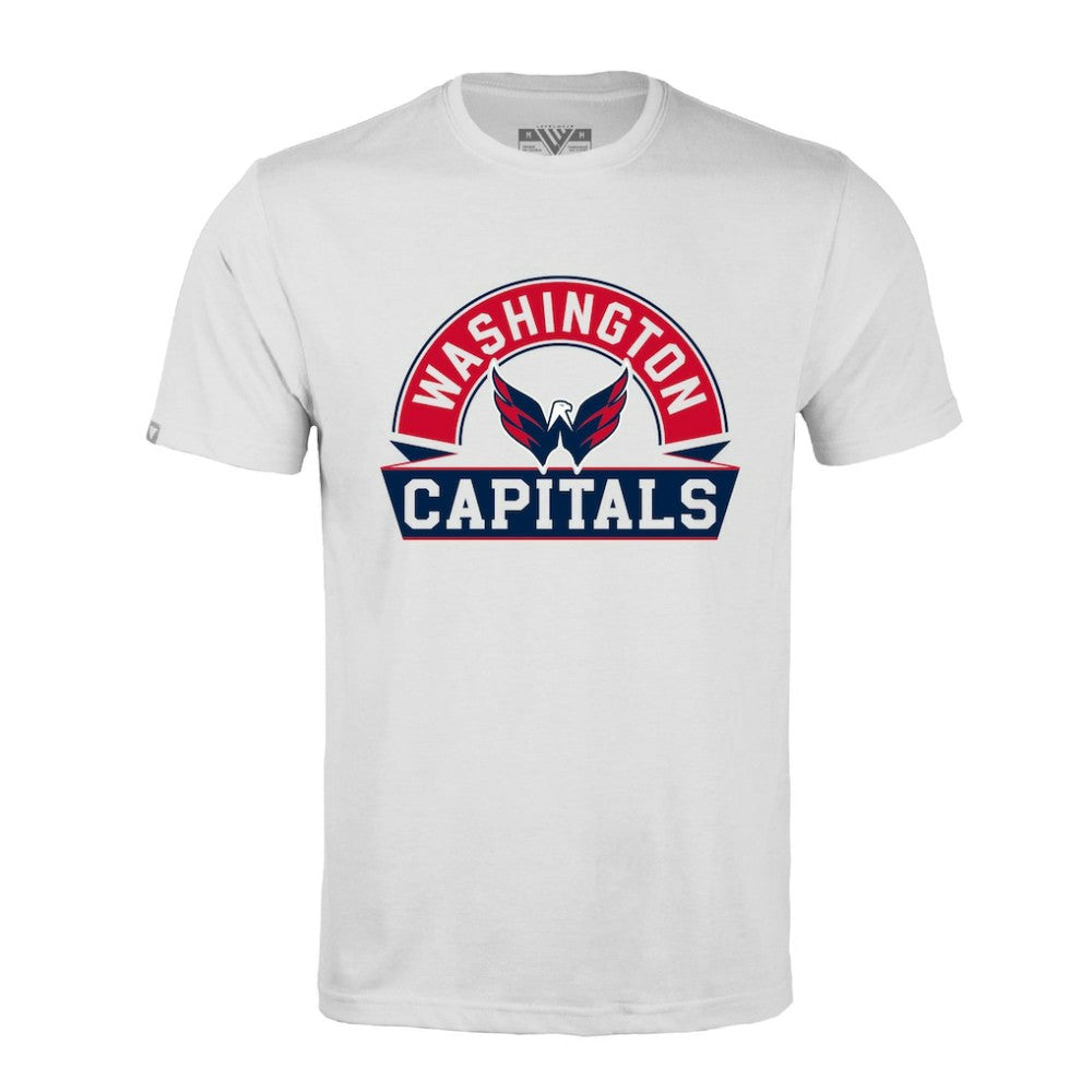 Washington Capitals Levelwear Richmond Banner Arch T-Shirt - White - NHL 203145291