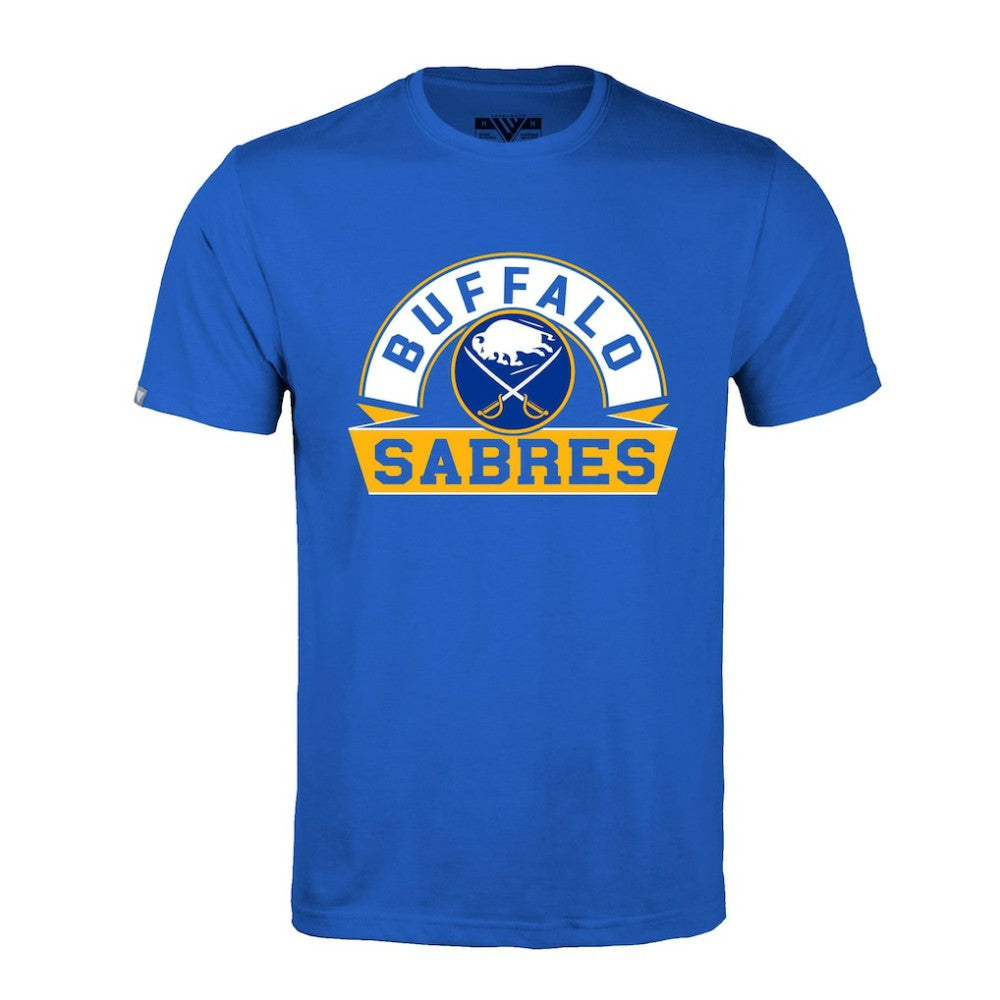 Buffalo Sabres Levelwear Richmond Banner Arch T-Shirt - Royal - NHL 203145292