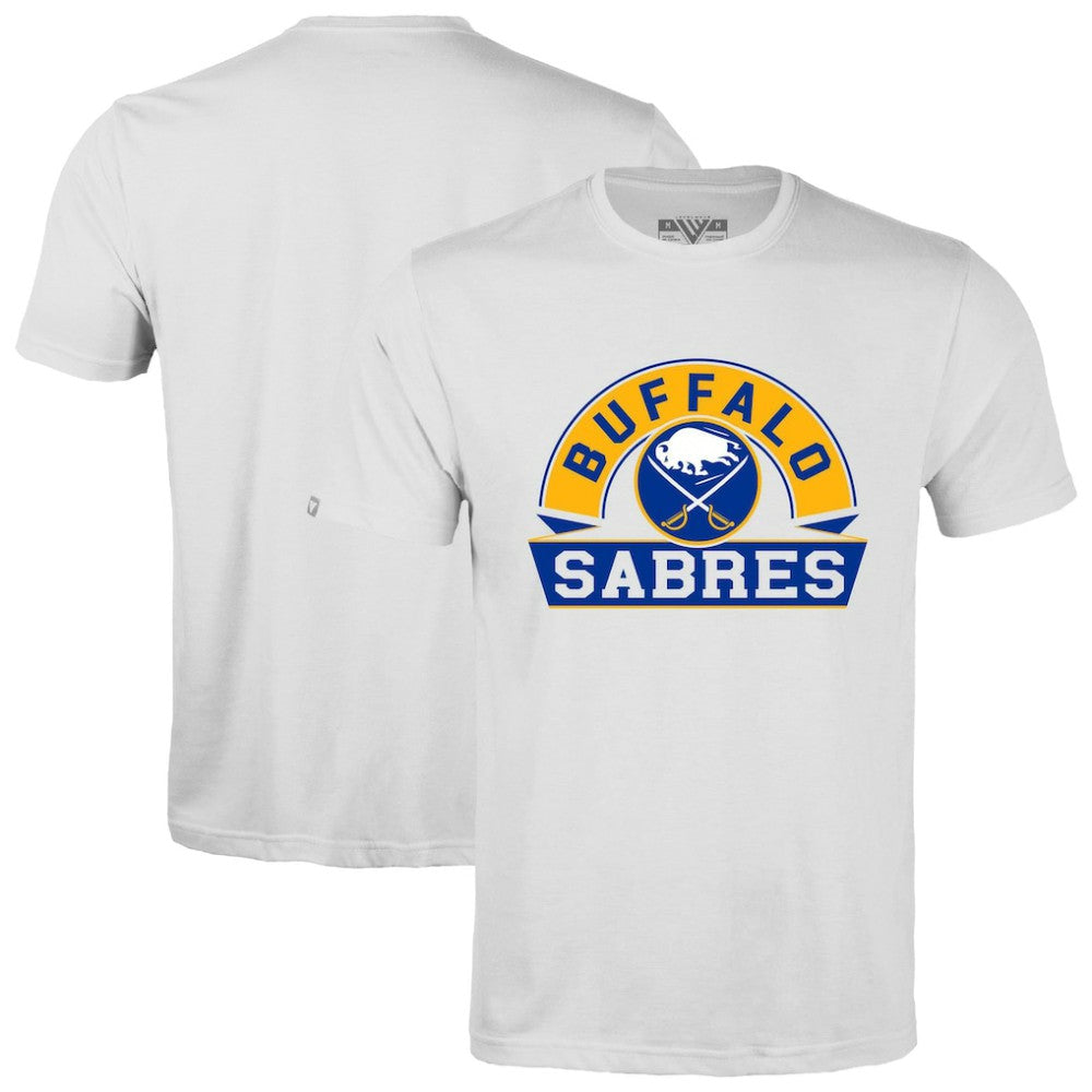 Buffalo Sabres Levelwear Richmond Banner Arch T-Shirt - White - NHL 203145294